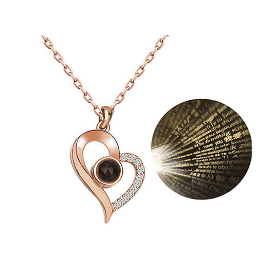 Projection 100 Ianguages I Love You Necklace