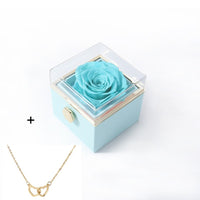 Blue Box Gold Necklace