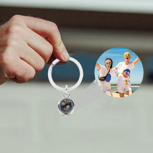 Circular Projection Keychain